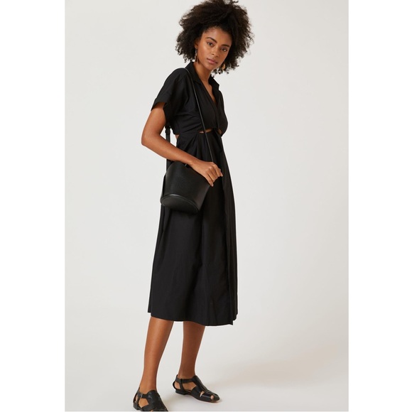 Anthropologie Twist Waist Midi Shirtdress NWT - Picture 7 of 10